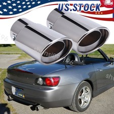2XExhaust Pipe Tips For Honda S2000 Sedan StainlessSteel Tail Muffler 1.5-2.1