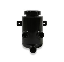 198-212 Holley Power Steering Remote Reservoir - Black Aluminum with Bracket picture