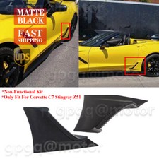 For Corvette C7 Z51 Stingray 14-19 Z06 Style Matte Fender Brake Scoop Intake Kit picture