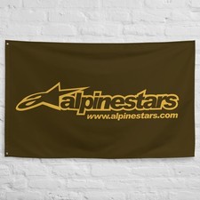 Alpinestars V2 Flag 3x5 ft Garage Banner Man Cave Wall Decor picture