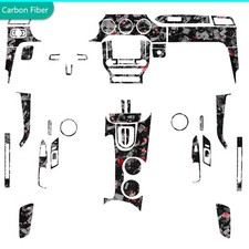 60Pcs Red forged carbon fibre full interior kit for Ford Mustang GT 15-23 picture