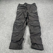 Olympia Moto Sports Cordura Motorcycle Pants 36 Padded Full Zip 3M Reflective picture