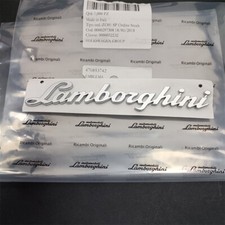 Lamborghini Aventador LP700 LP720 LP750 Rear Script Emblem Silver 470853742 picture