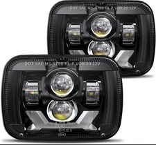 HWSTAR Pair 180W 1000% Bright H6054 5x7 7x6 Led Headlights picture