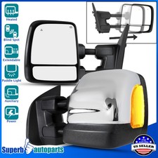 Fits 2016-2022 Titan Chrome Power Heated+LED Signal+Blind Spot Tow Mirror picture