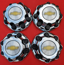 4 PCS 8-Lug Chrome Wheel Center Hub Cap Fits Chevy Express Van 2500 3500 picture