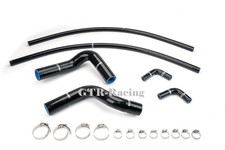 Silicone radiator heater hose Kit for Ford MUSTANG 289-302 1964-1968 Black New picture