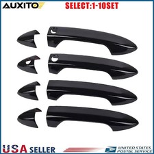 Fit 2016-22 Honda Pilot GLOSS BLACK Door Handle Covers WITH Front Smartkey 4-40X picture