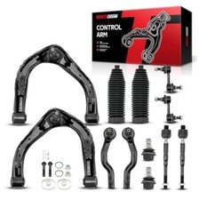 Suspension Control Arm Kit 12 Piece Front Upper Lower Ball Joint Tie Rod Sway picture