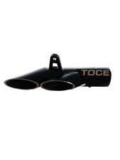 Black Toce Performance Motorcycle Exhaust Component Razor Tip picture