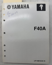 Yamaha Outboard F40A Boat Motor Service Manual LIT-18616-03-15 SKU30 picture