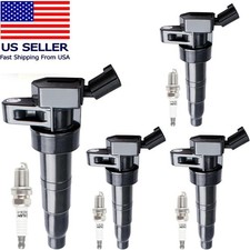 4x Bobinas Encendido y Bujías para Hyundai Sonata 2011-2014 Kia Optima 2011-2015 picture