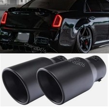 2 Exhaust Pipe Tip Rear Tail Throat Muffler Tailpipe For Chrysler 300 300C SRT picture