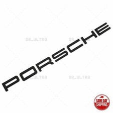 Gloss Black PORSCHE Letters Rear Badge Emblem Look Deck lid 911 Carrera 20-23 picture