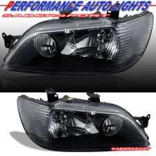 Set of Pair OE Style Black Headlights For 2002-2003 Mitsubishi Lancer picture