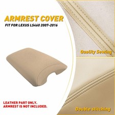 Fits 2007-2012 Lexus LS460 Leather Center Console Armrest Lid Cover Alabaster picture