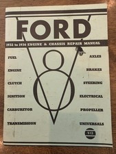 Vintage 1932 - 1936 Ford Engine & Chassis Repair Manual picture