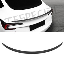 Matte Real Carbon Fiber Rear Wing Spoiler For tesla model 3 Highland 2024 picture