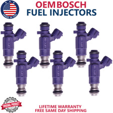 x6 OEM BOSCH HP Upgrade Fuel Injectors For 2000, 2001 Infiniti I30 3.0L V6 picture