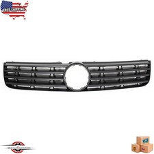 Fits 1998-2001 Volkswagen Passat Front Grille Assembly Black Plastic VW1200130 picture