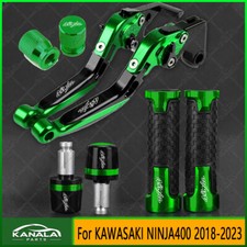 Handle Grips Cap Brake Clutch Levers Set CNC For KAWASAKI NINJA 400 2018-2023 picture