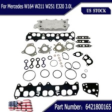 For Mercedes W164 W211 W251 E320 3.0L 6421800165 Engine Oil Cooler & Gasket Kit picture