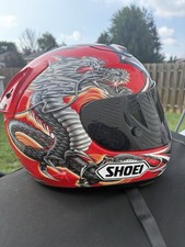 Vintage Shoei X-Eleven X-11 Kiyonari Dragon Helmet Red Size L Motorcycle Helmet picture