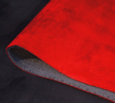 Fire Red Suede Foam Backed Headliner Fabric Car Interior Lining 3 yds 108