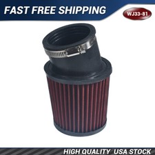 Red 62mm Air Filter Pod Bend Inlet For Motorcycle Scooter ATV Dirt Bike picture
