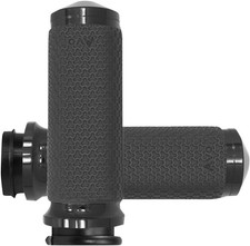 Avon Memory Foam Grips 1.625in Black Fly-By-Wire Throttle Pair picture