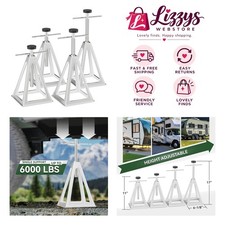 Durable 6000 lb RV Stack Jacks - 4-Pack Adjustable Stabilizers for Campers picture