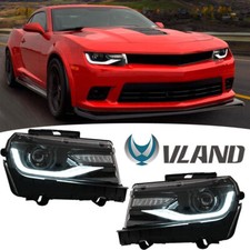 VLAND For 2014-2015 Chevrolet Chevy Camaro LED Projector Headlights Front Lamps picture