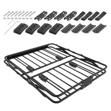 Uimoso Roof Rack Cargo Basket 46x36x4 in Durable Folding Carrier for Storage picture