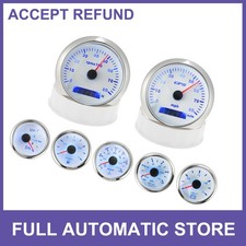 Boat 7 Gauge Set GPS Speedometer Tacho Fuel/Temp/Oil/Volt/Trim for Marine picture