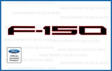 18-20 Ford F150 Tailgate Inserts Decals Letters Stickers Black Outline Red FG1T3 picture