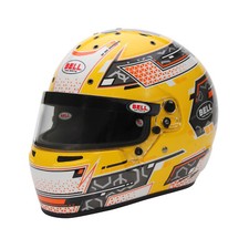 FIA Bell RS7-K Helmet STAMINA Anthracite/Yellow RACING Karting Kart picture