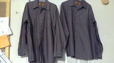 RED KAP AUTOMOTIVE SHIRTS ( XXL-RG ) ( LOT of 2 ) BURGUNDY  W/ STRIPES PREOWNED picture