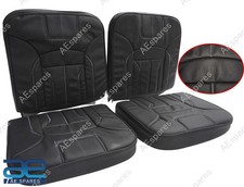 Front Seat Cushion Set Black Willys Scripted For Willys Jeeps CJ2A CJ3A CJ3B @WE picture