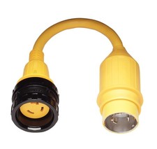Marinco 121A Pigtail Adapter 50A 125/250V Male To 30A 125V Female picture
