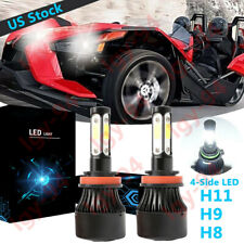 4Side H11 LED Headlight Bulb Center Light 6000K For Polaris Slingshot S SL SLR picture