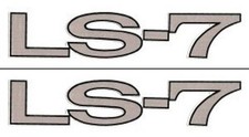 Chevrolet Camaro LS-7 Hood Decal Set (1 pair) picture