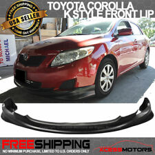 Fits 09-10 Toyota Corolla K Style Unpainted Front Bumper Lip Lower Spoiler - PU picture