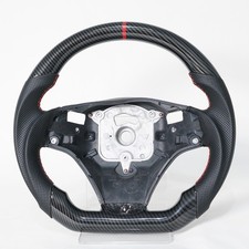 Hydro Dip Carbon Fiber Steering Wheel For BMW E90 E92 E93 325i 328i 335i Red picture