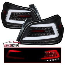 Black Tail Lights Fits 2015-2021 Subaru WRX/WRX STI LED Sequential Bar Lamps L+R picture