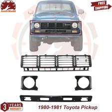 Front Grille Assembly & Headlight Bazels Kit For 1980-1981 Toyota Pickup picture