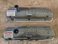 Scott Drake Ford SB Cobra Powered by Ford OPEN LETTER Valve Covers Mustang  picture