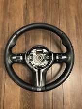 OEM 2015-2018 BMW F87 F80 F82 M2 M3 M4 Steering Wheel Black Leather NO Paddle picture