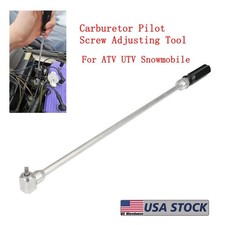 Carburetor Pilot Screw Adjusting Tool 90 Degree Angled Head Metal Snowmobile ATV picture