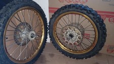 89-07 Kawasaki KX250 Excel Takasago Gold Wheelset 89-05 KX125, 88-04, KX500 picture