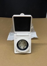 30 Amp 125 Volt For Marinco 301EL-B Park Power Inlet, White, RV  Marine Trailer picture